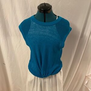 Veronica Beard | Bright Blue Sweater Tank | Size L